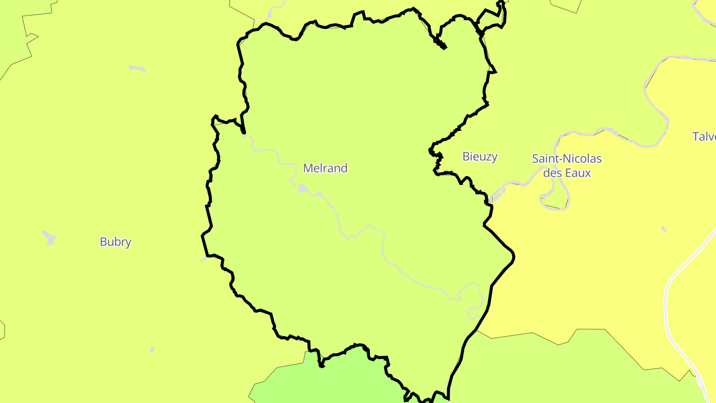 Carte des prix de l'immobilier Melrand