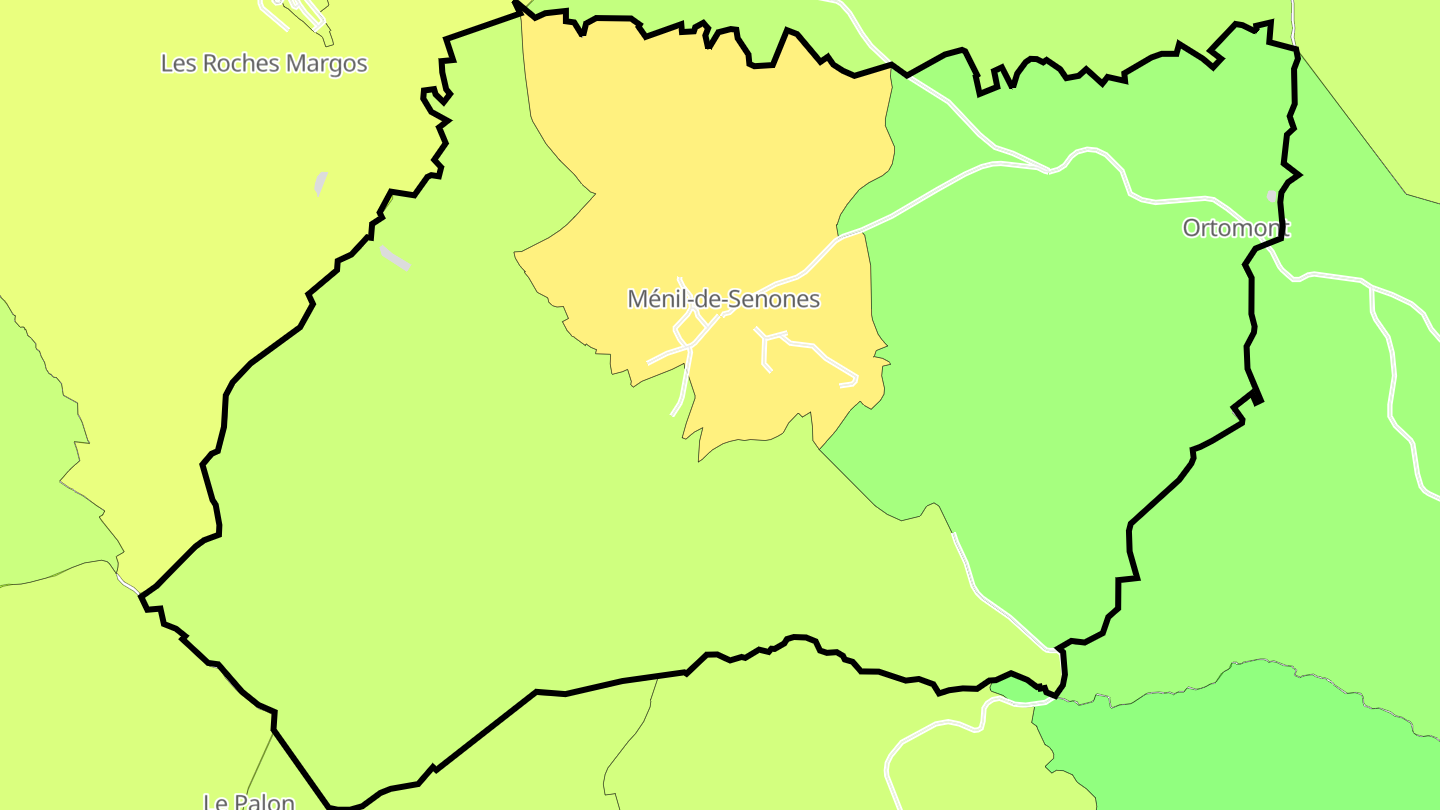 Carte des prix de l'immobilier Ménil-de-Senones