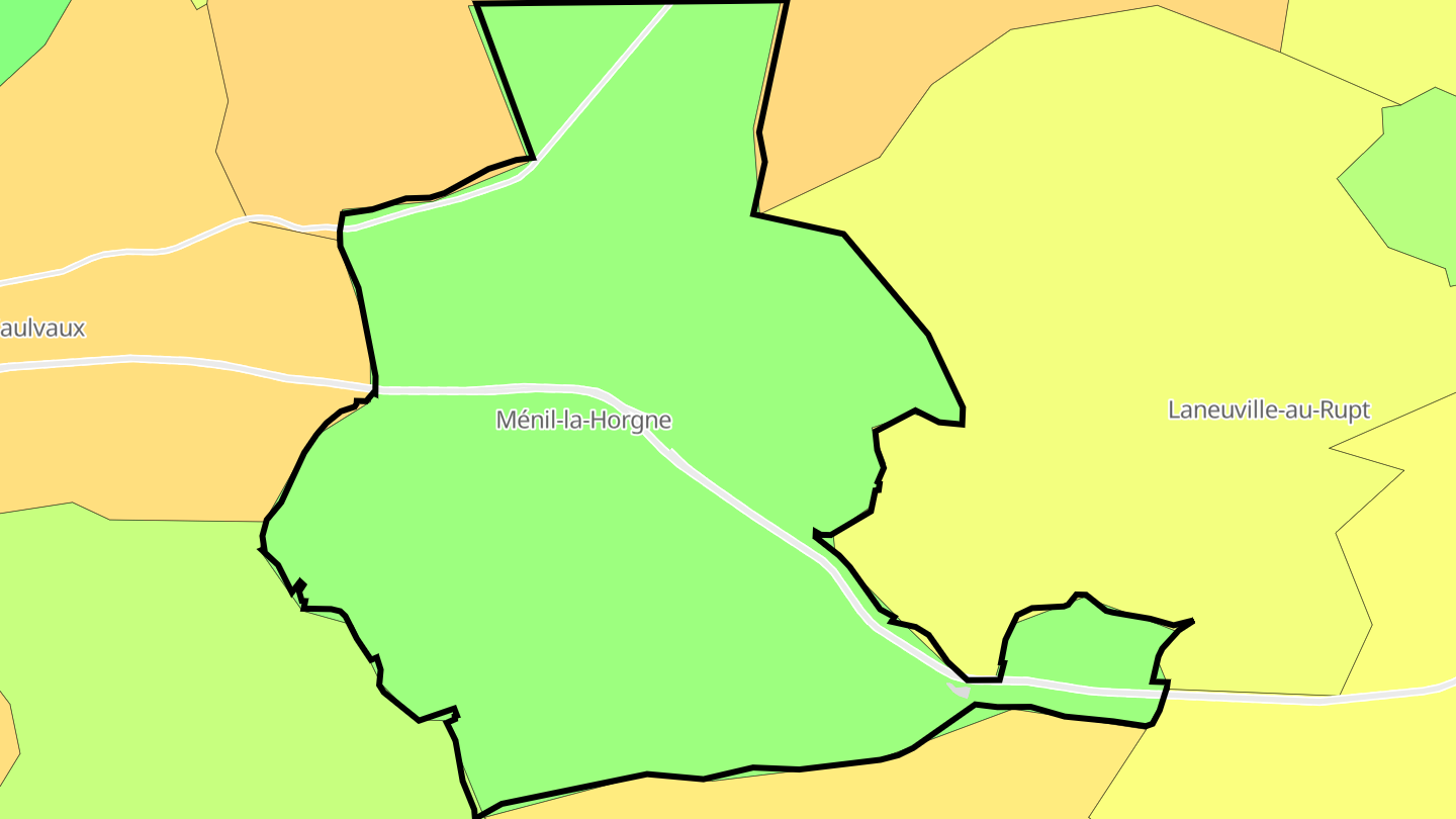 Carte des prix de l'immobilier Ménil-la-Horgne