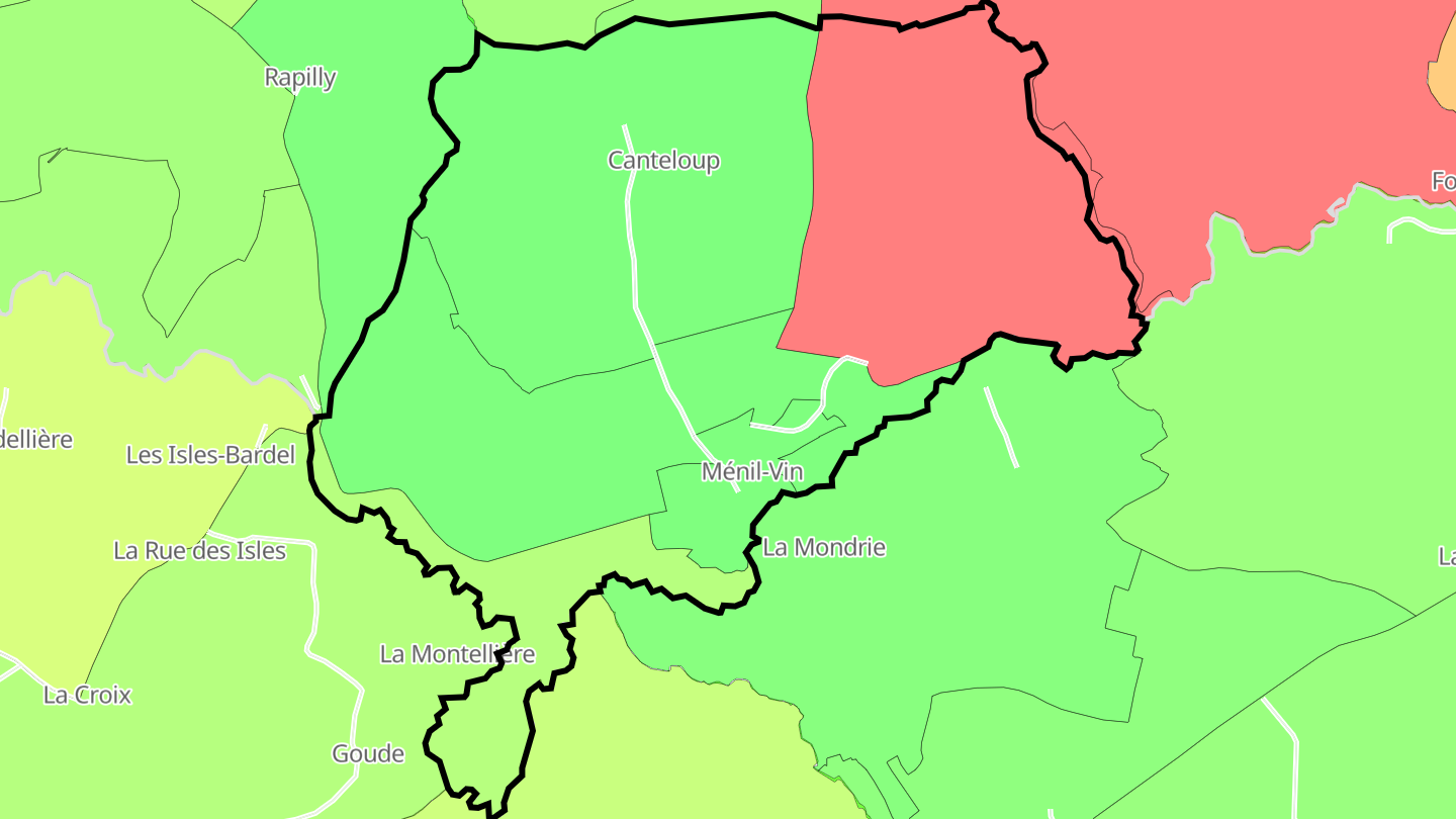 Carte des prix de l'immobilier Ménil-Vin