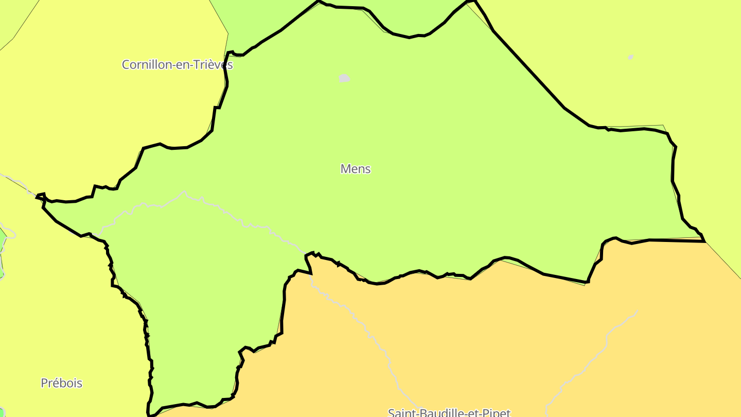 Carte des prix de l'immobilier Mens