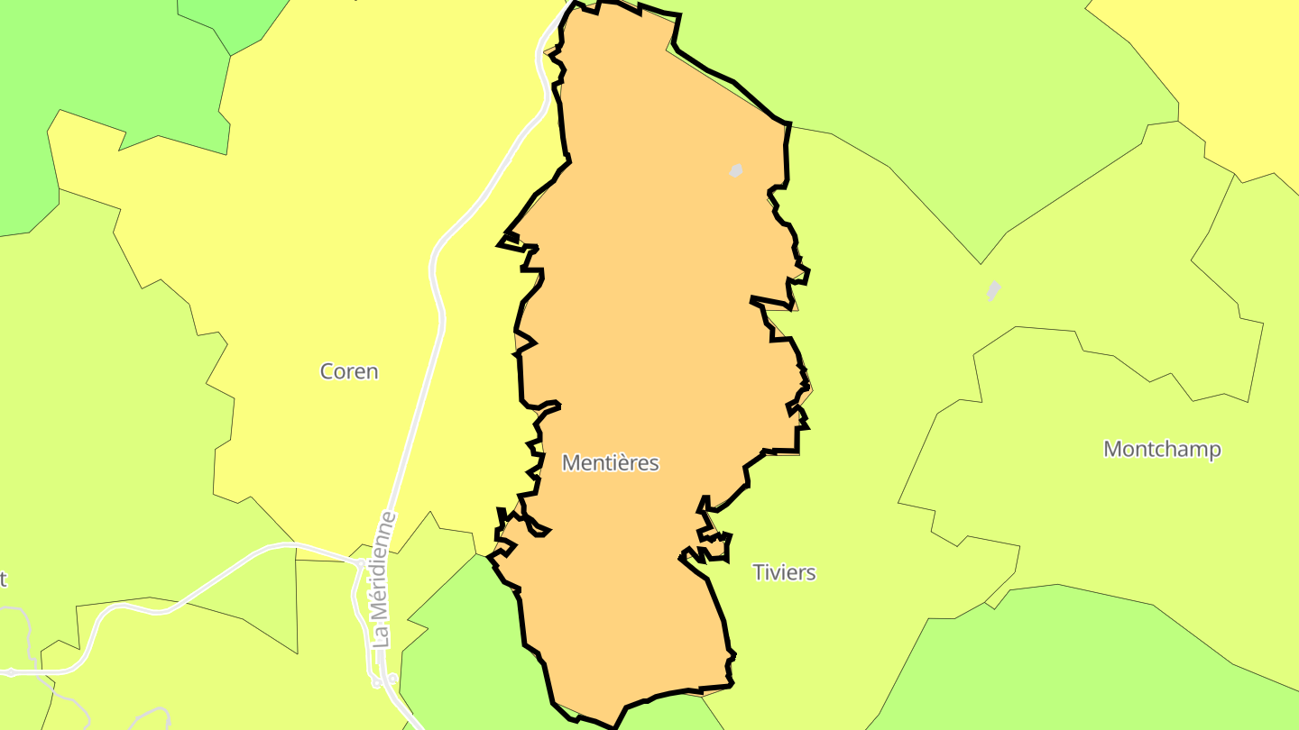 Carte des prix de l'immobilier Mentières
