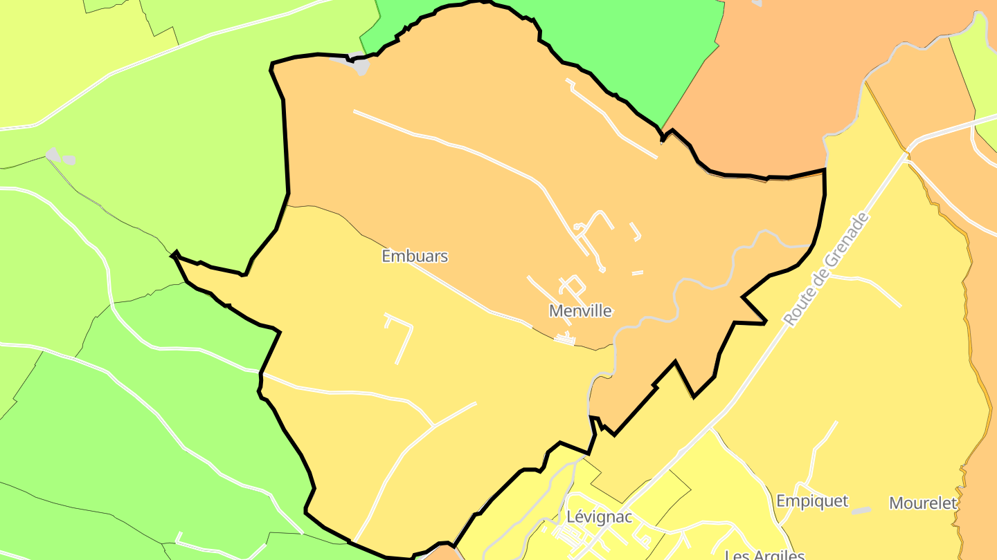 Carte des prix de l'immobilier Menville