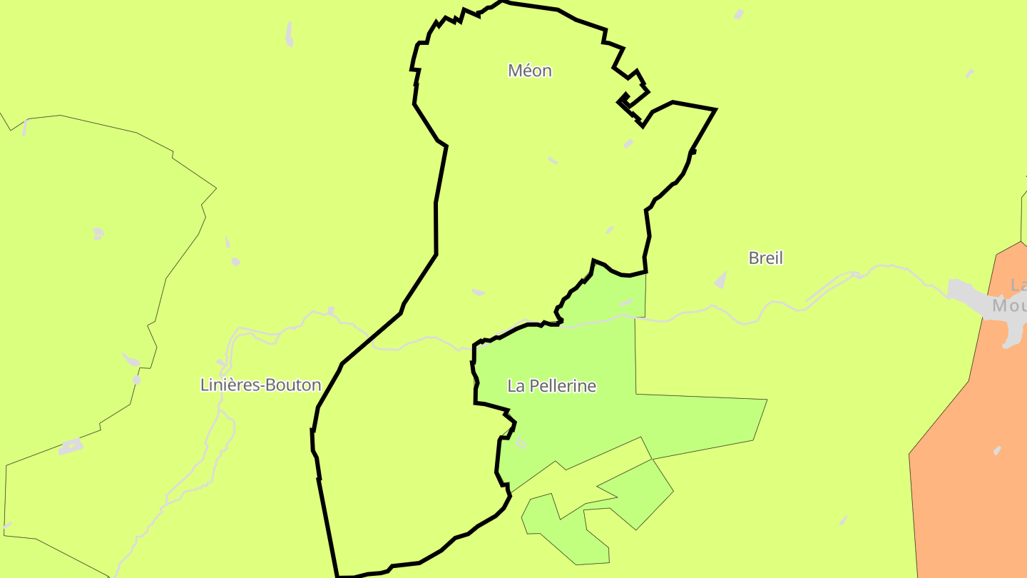 Carte des prix de l'immobilier Méon