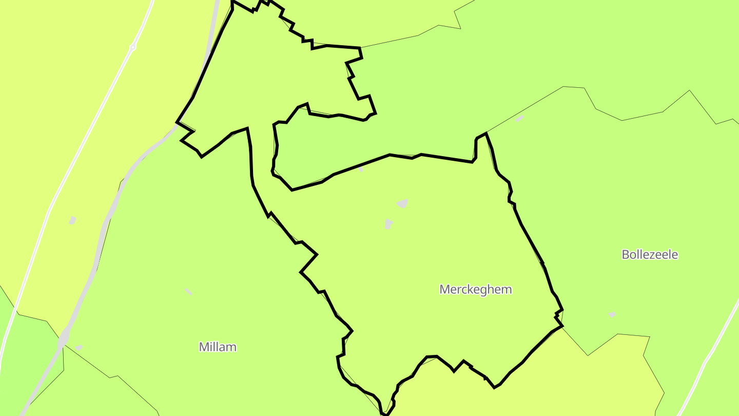 Carte des prix de l'immobilier Merckeghem
