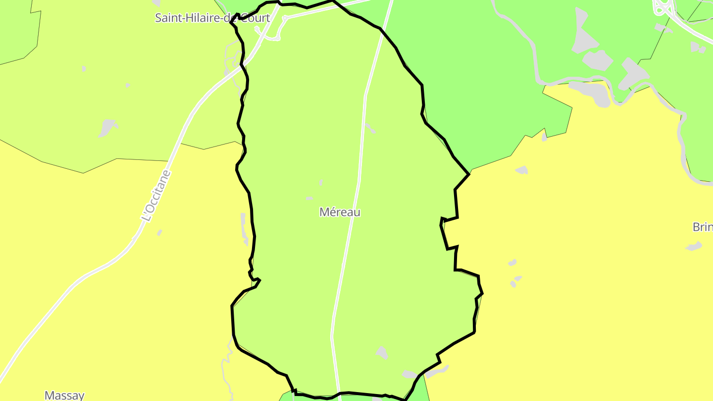 Carte des prix de l'immobilier Méreau