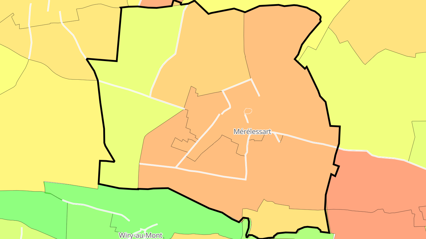 Carte des prix de l'immobilier Mérélessart