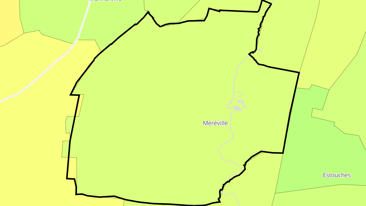 Carte des prix de l'immobilier Méréville