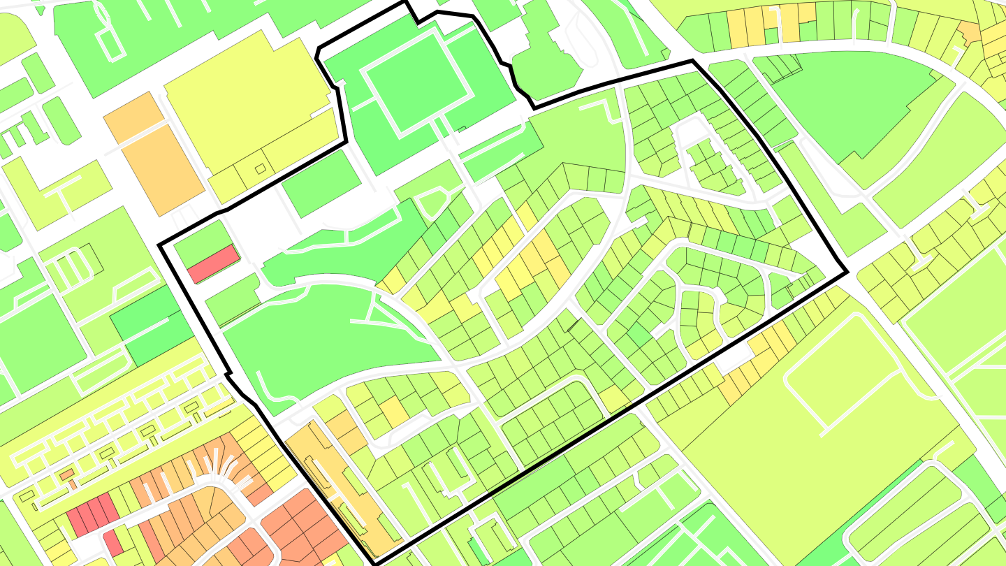 Carte des prix de l'immobilier Méridien