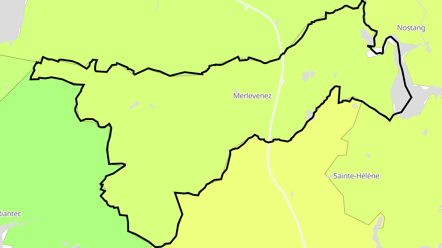 Carte des prix de l'immobilier Merlevenez