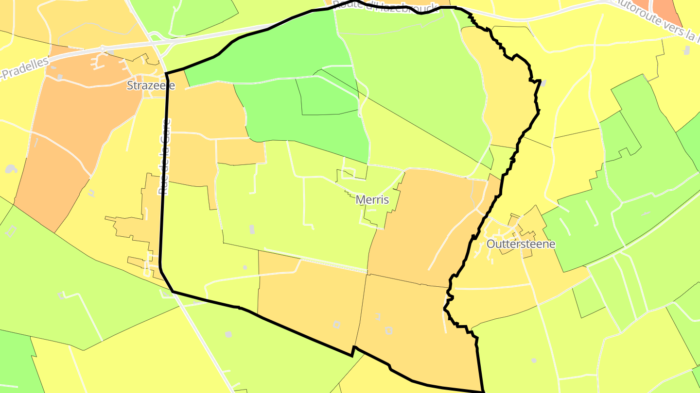Carte des prix de l'immobilier Merris