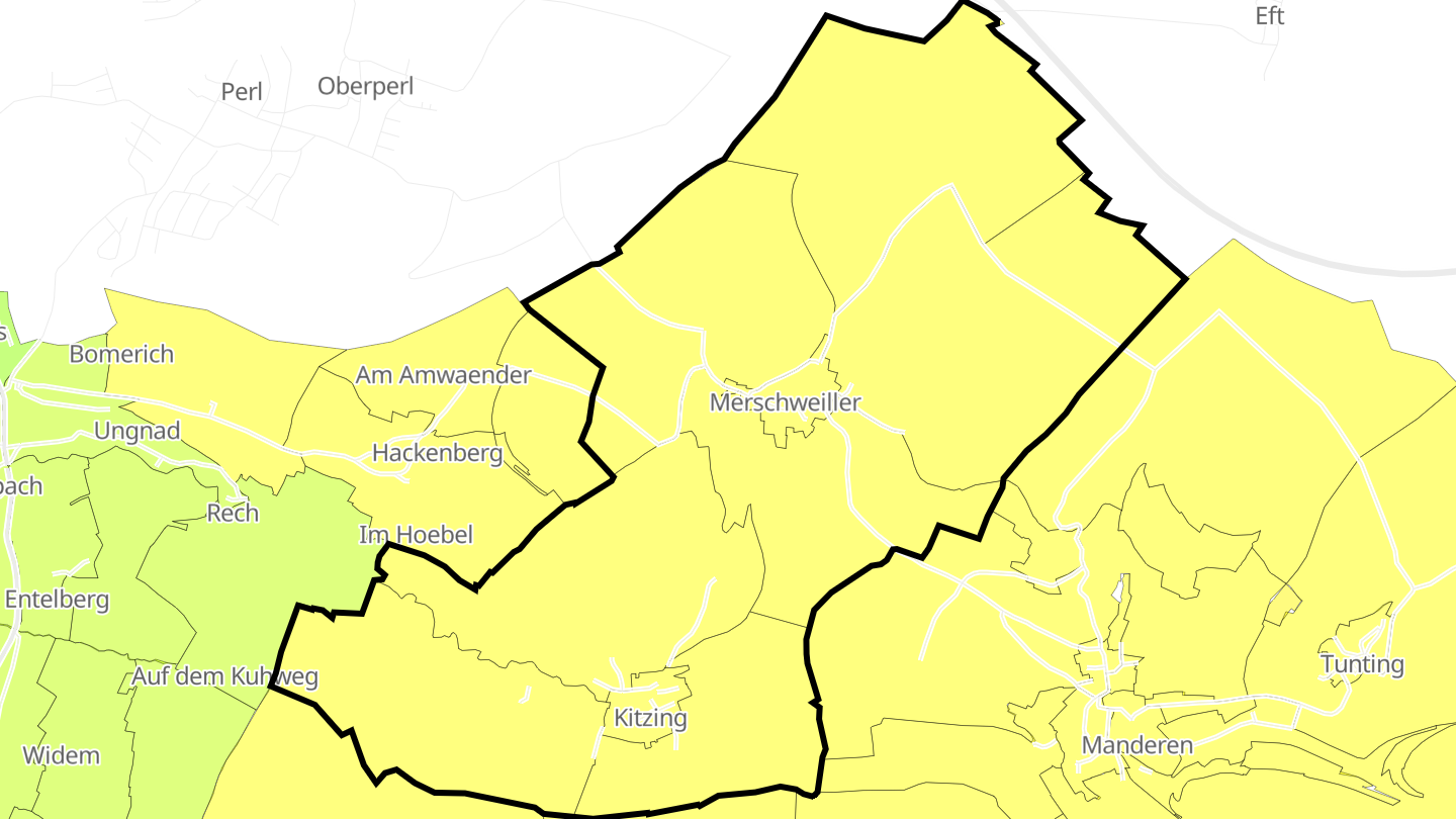 Carte des prix de l'immobilier Merschweiller