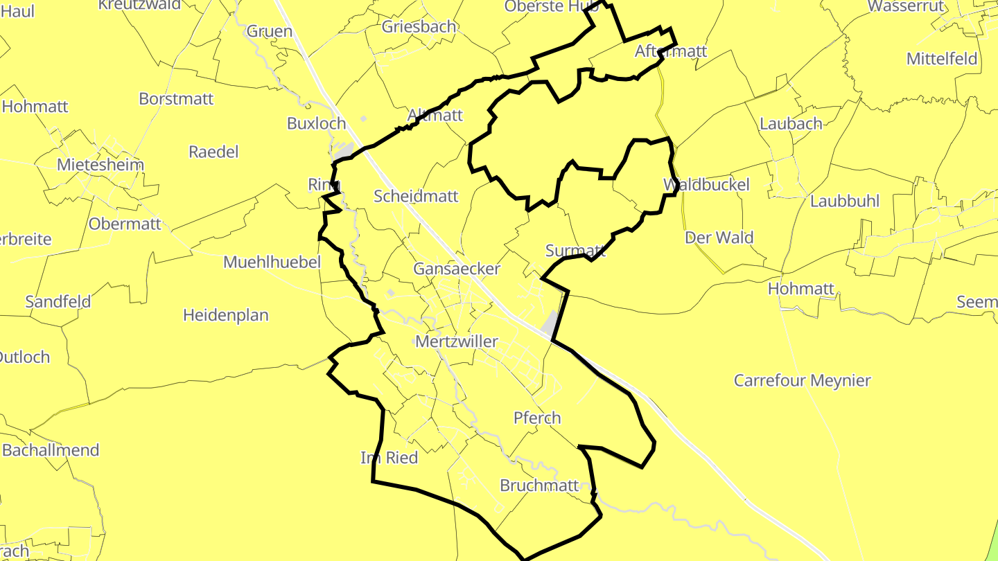 Carte des prix de l'immobilier Mertzwiller