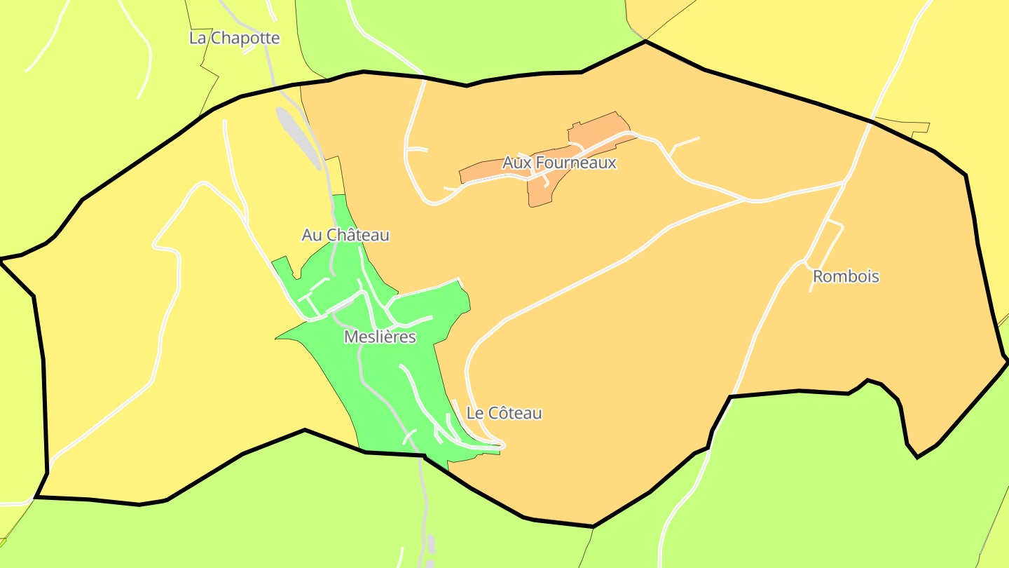Carte des prix de l'immobilier Meslières