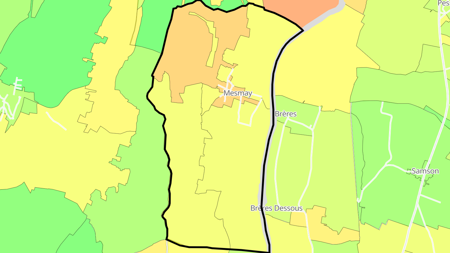 Carte des prix de l'immobilier Mesmay