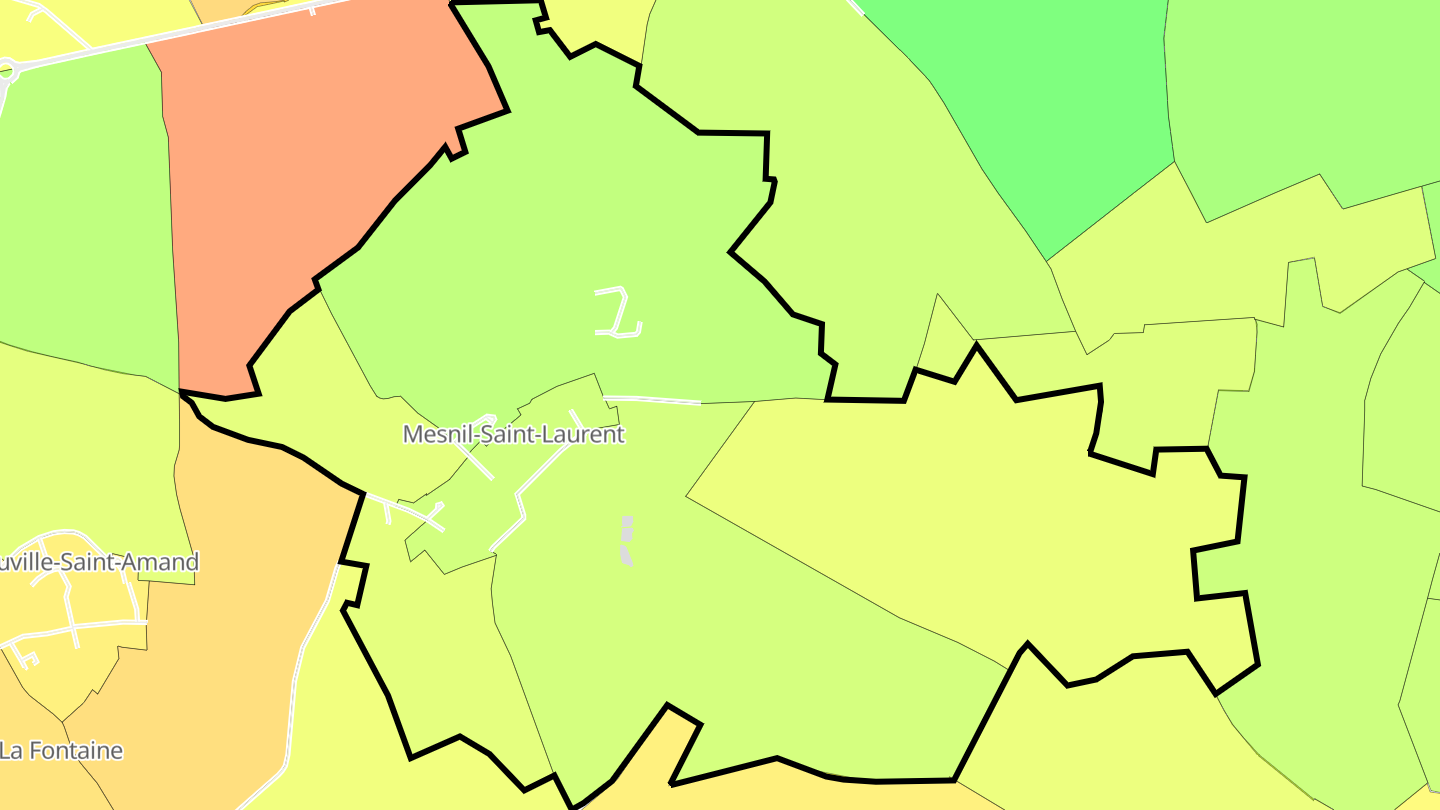 Carte des prix de l'immobilier Mesnil-Saint-Laurent
