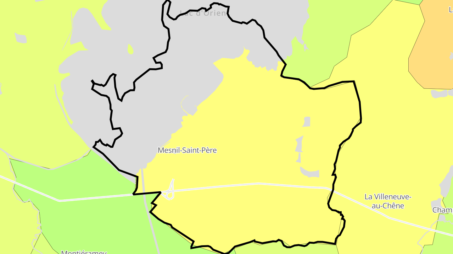 Carte des prix de l'immobilier Mesnil-Saint-Père