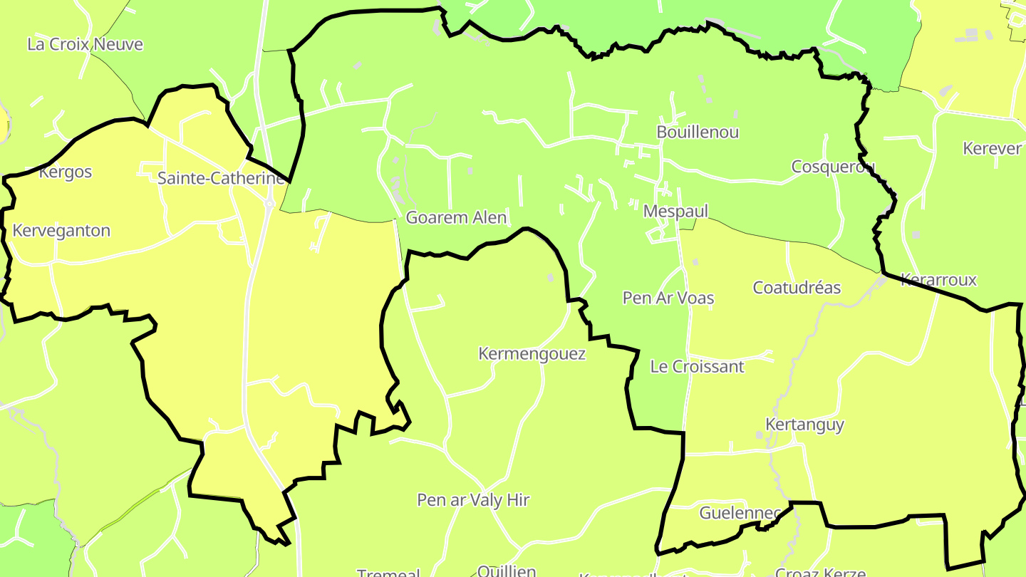 Carte des prix de l'immobilier Mespaul