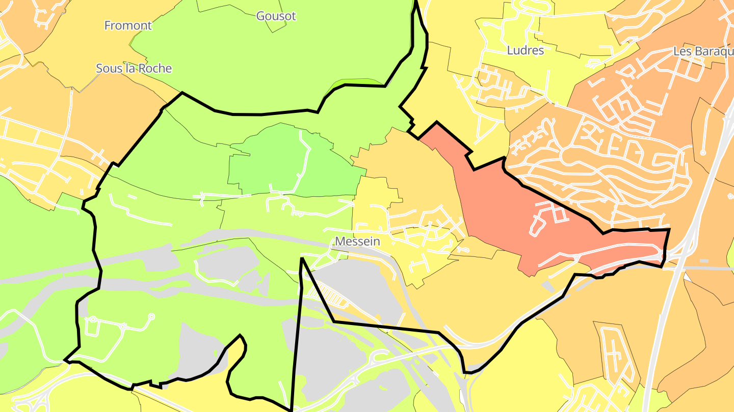Carte des prix de l'immobilier Messein