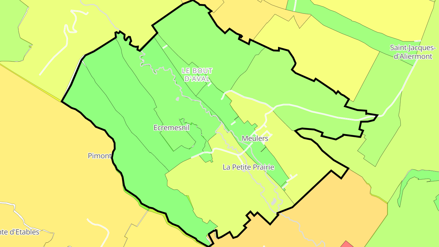 Carte des prix de l'immobilier Meulers