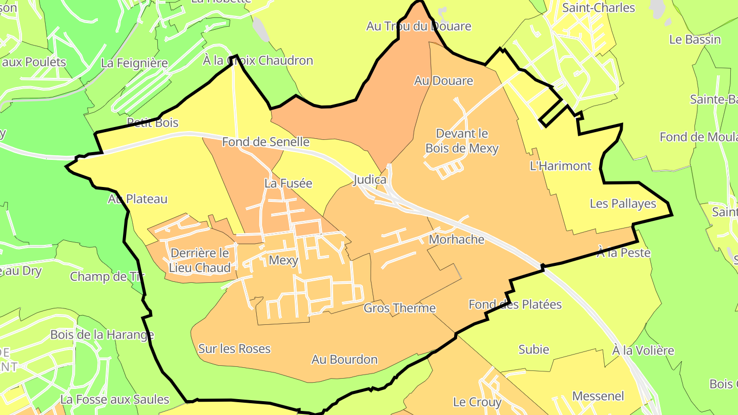 Carte des prix de l'immobilier Mexy