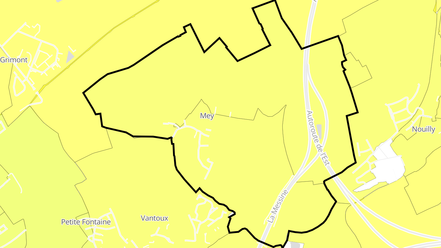 Carte des prix de l'immobilier Mey