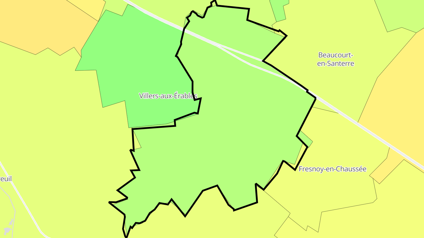 Carte des prix de l'immobilier Mézières-en-Santerre