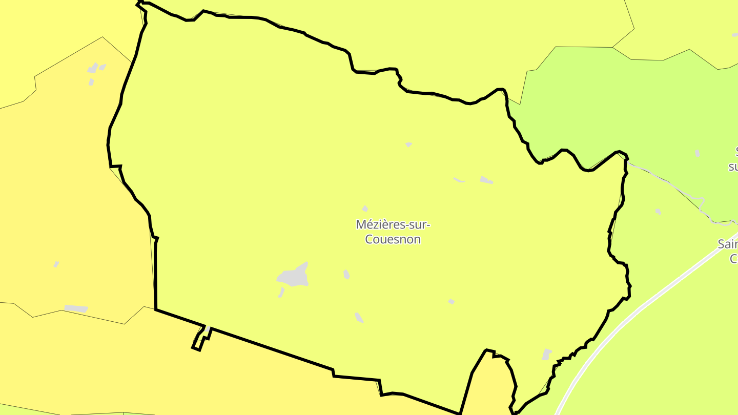 Carte des prix de l'immobilier Mézières-sur-Couesnon