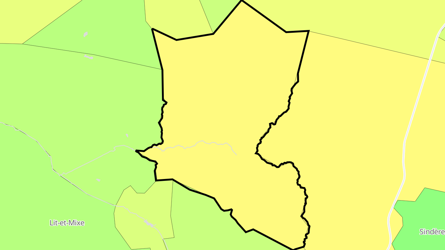 Carte des prix de l'immobilier Mézos