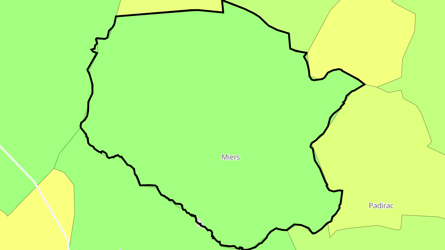 Carte des prix de l'immobilier Miers