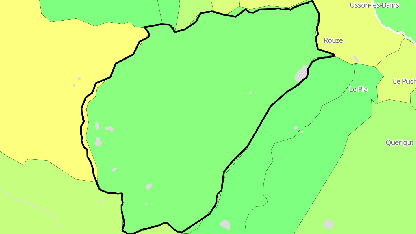 Carte des prix de l'immobilier Mijanès