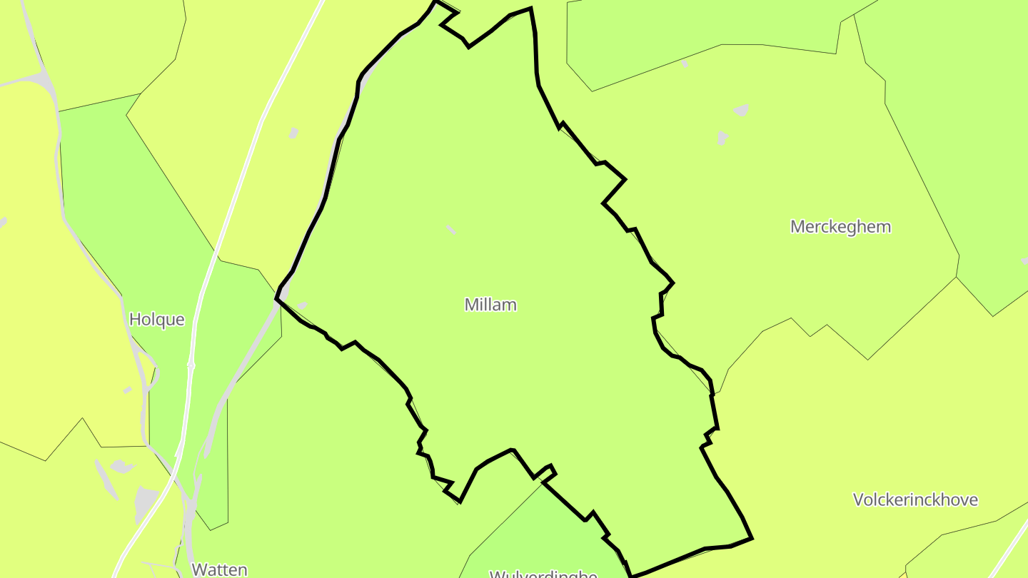 Carte des prix de l'immobilier Millam
