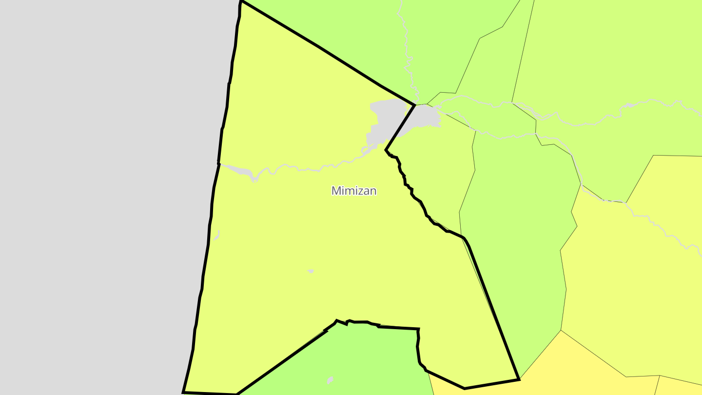 Carte des prix de l'immobilier Mimizan