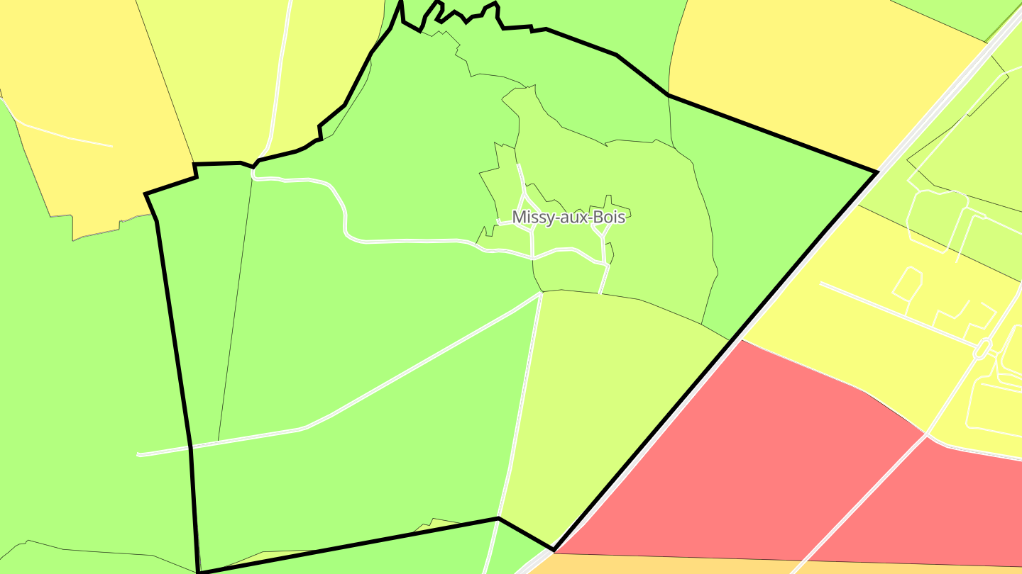 Carte des prix de l'immobilier Missy-aux-Bois