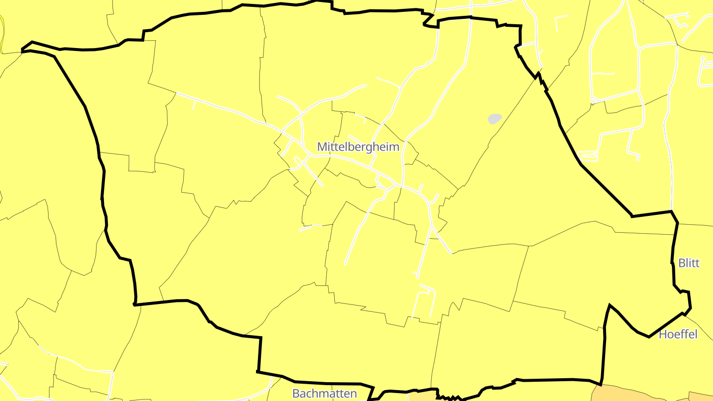 Carte des prix de l'immobilier Mittelbergheim