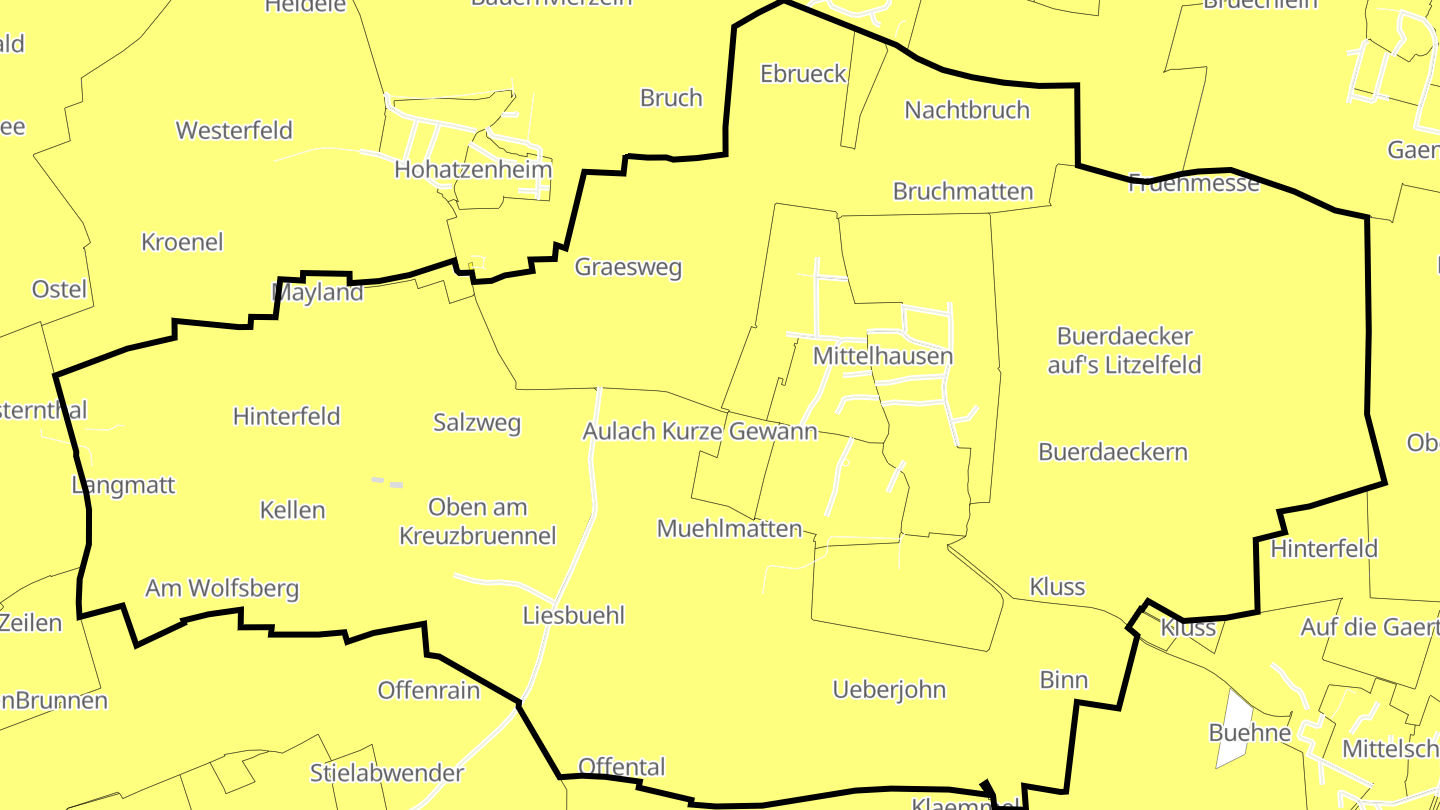 Carte des prix de l'immobilier Mittelhausen