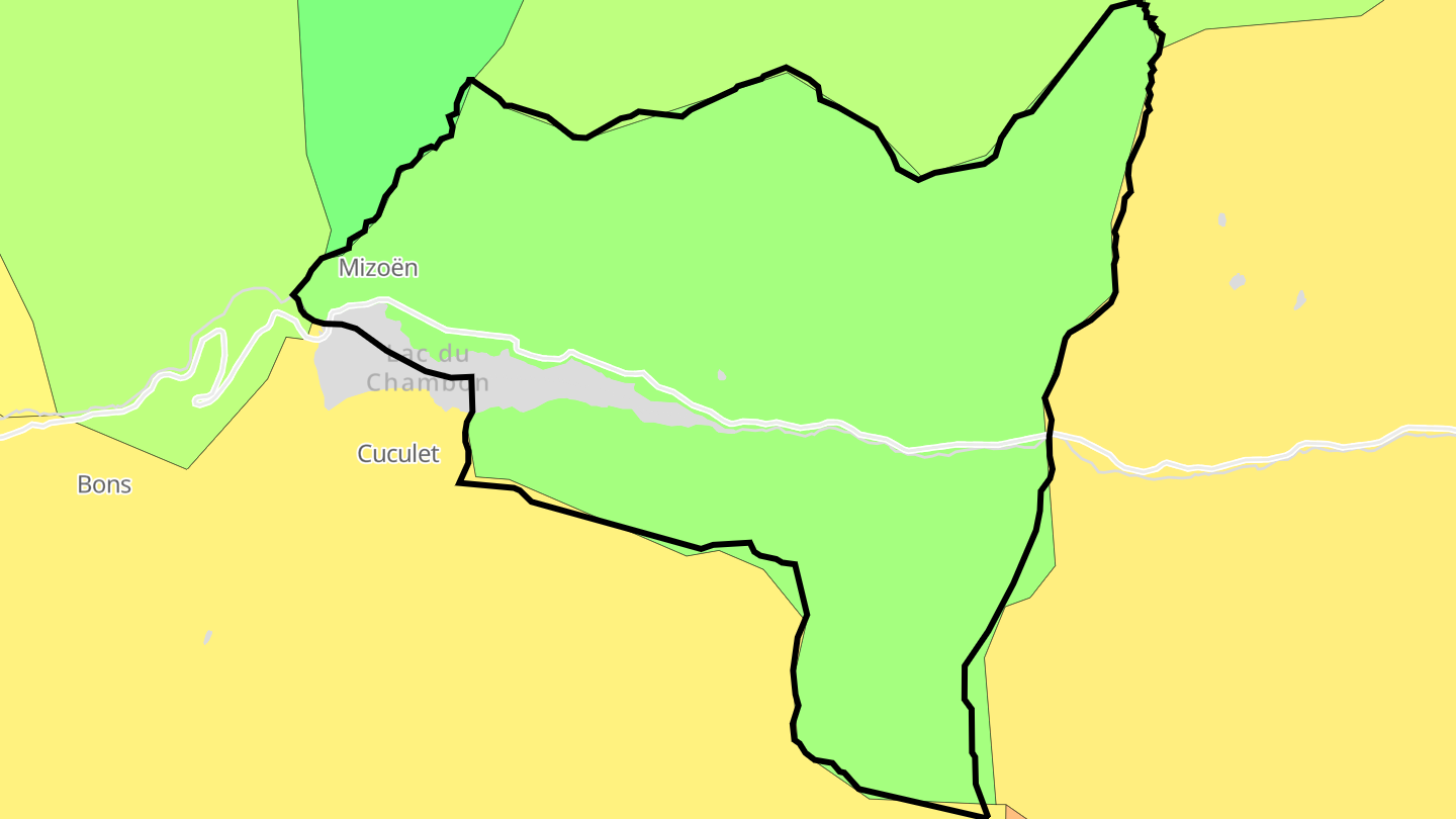 Carte des prix de l'immobilier Mizoën