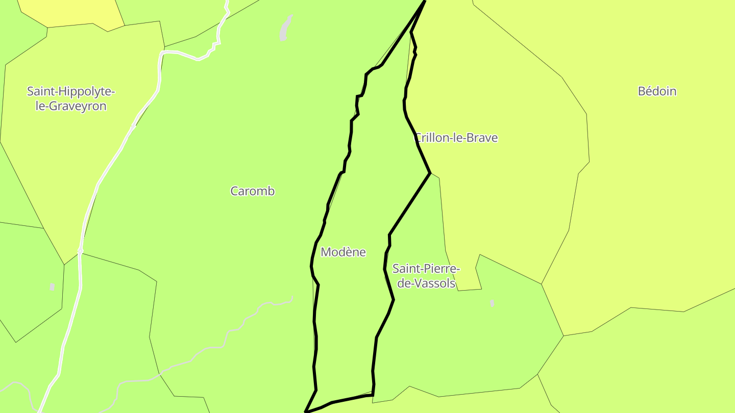 Carte des prix de l'immobilier Modène