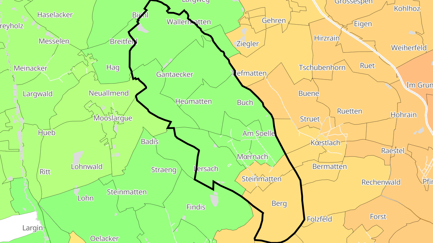 Carte des prix de l'immobilier Mœrnach