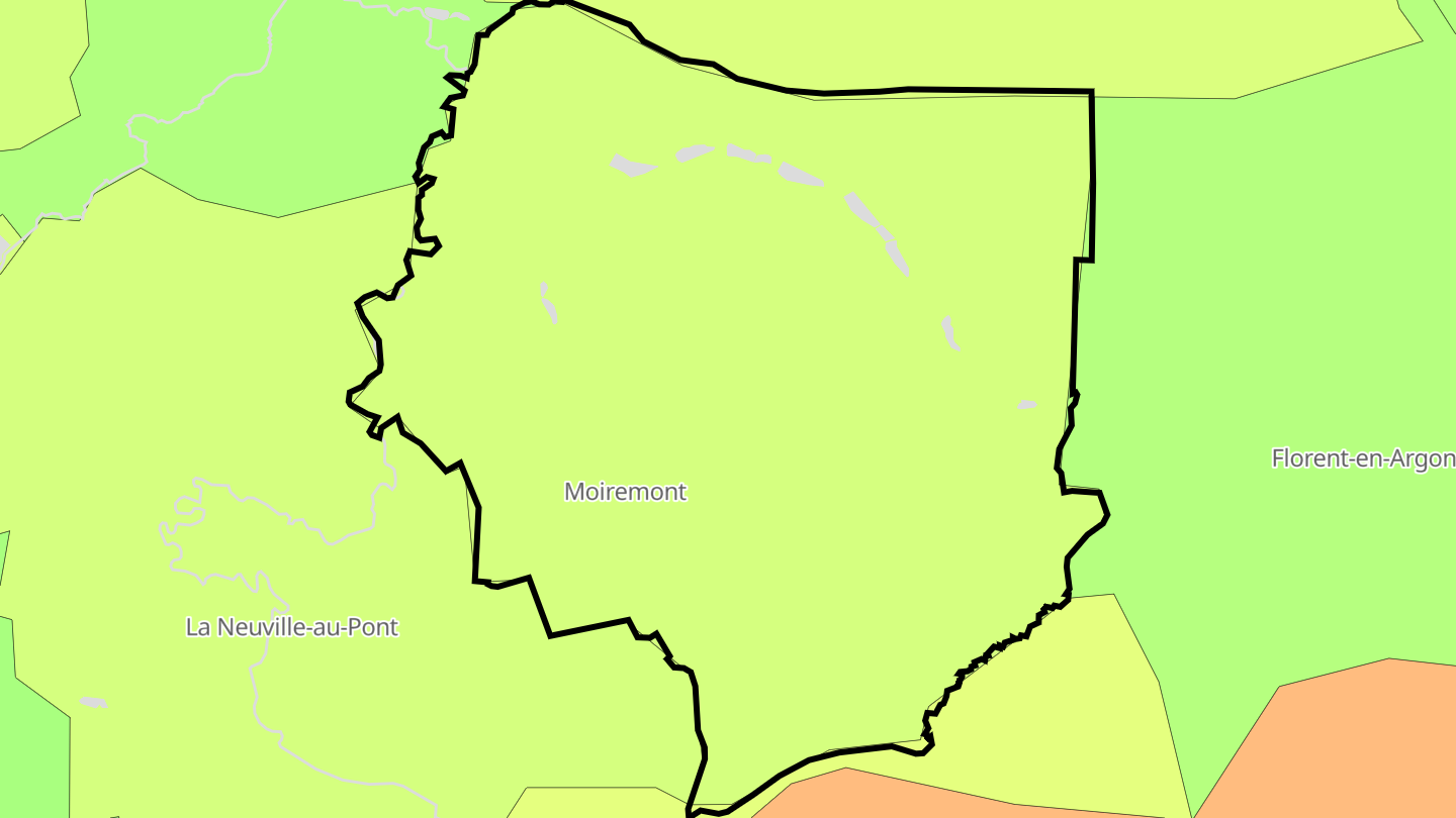 Carte des prix de l'immobilier Moiremont