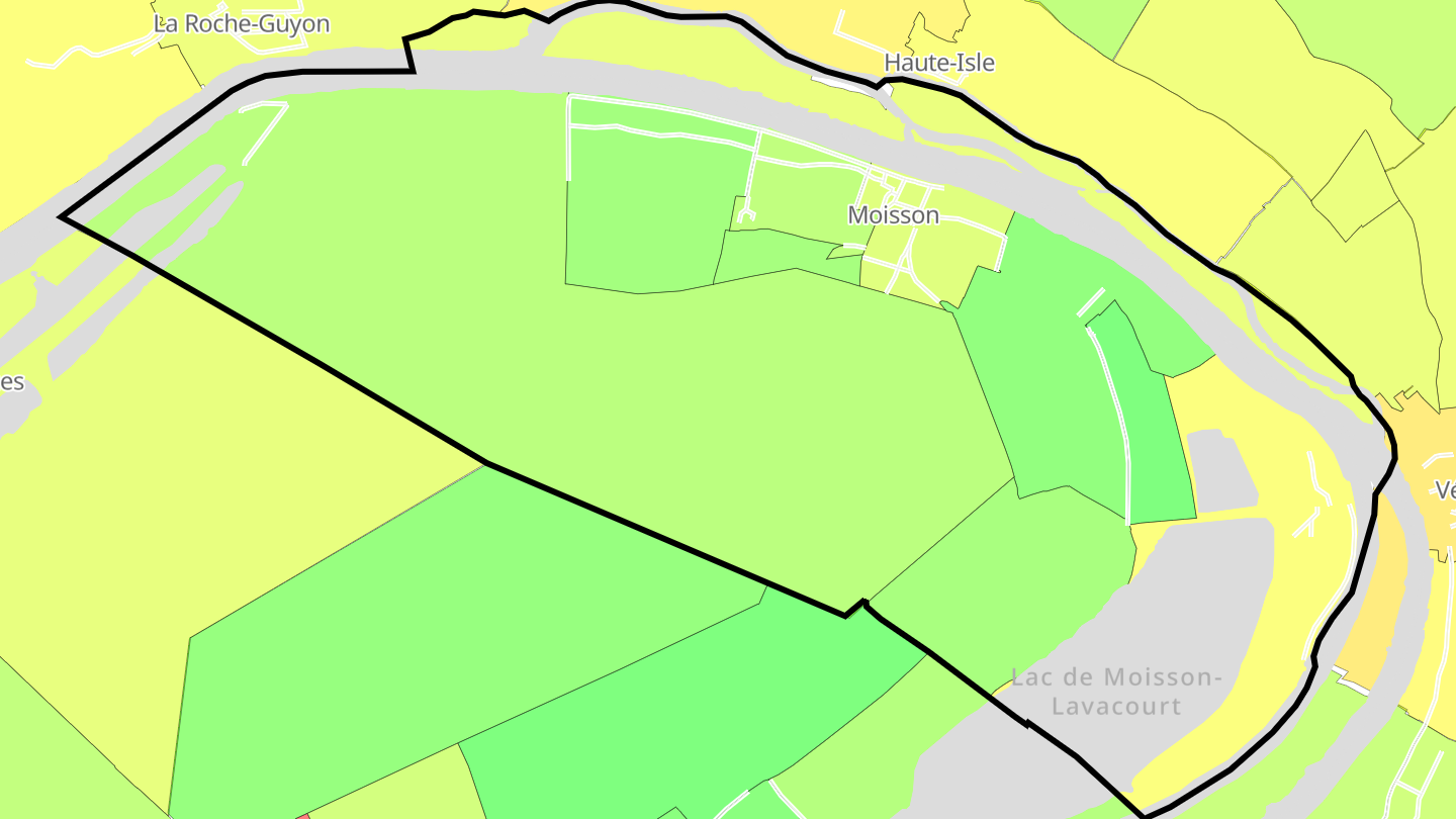 Carte des prix de l'immobilier Moisson