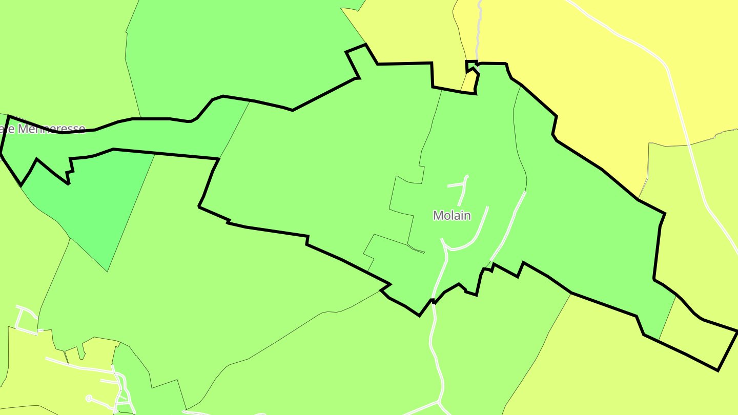 Carte des prix de l'immobilier Molain