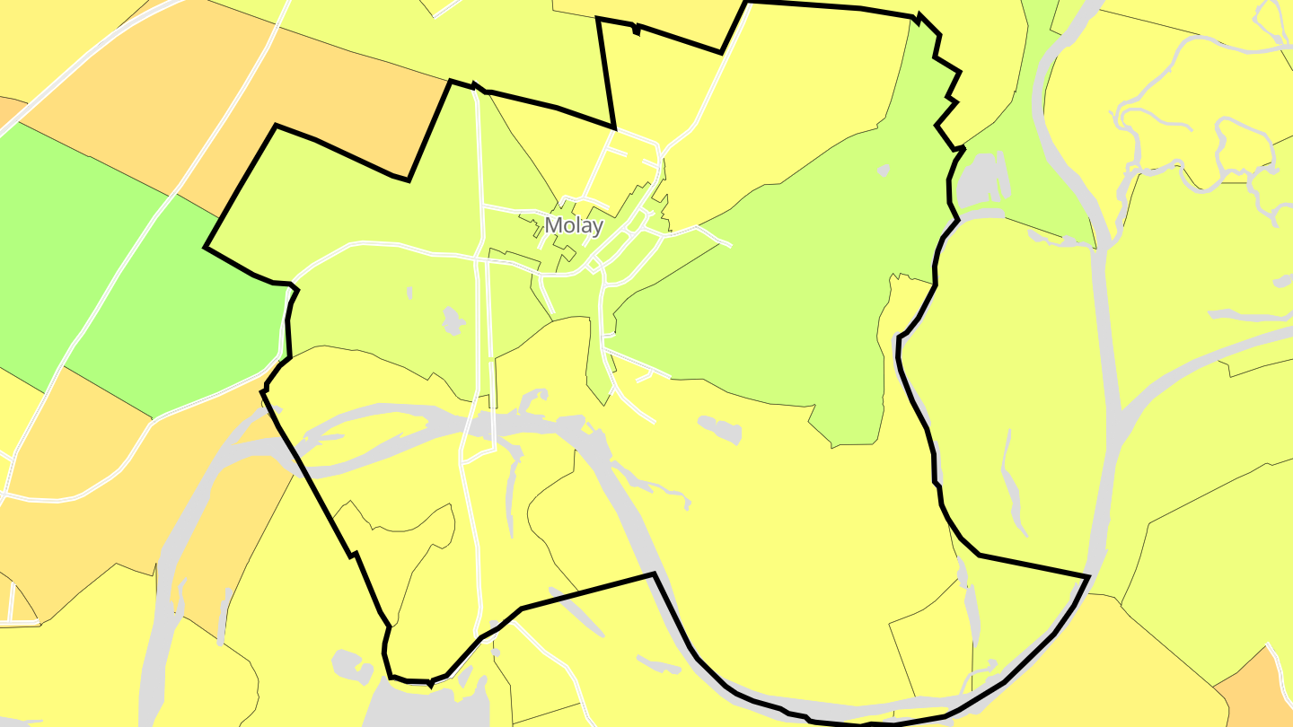 Carte des prix de l'immobilier Molay