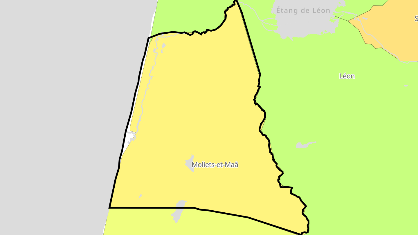 Carte des prix de l'immobilier Moliets-et-Maâ