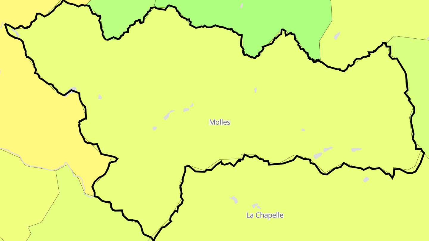 Carte des prix de l'immobilier Molles