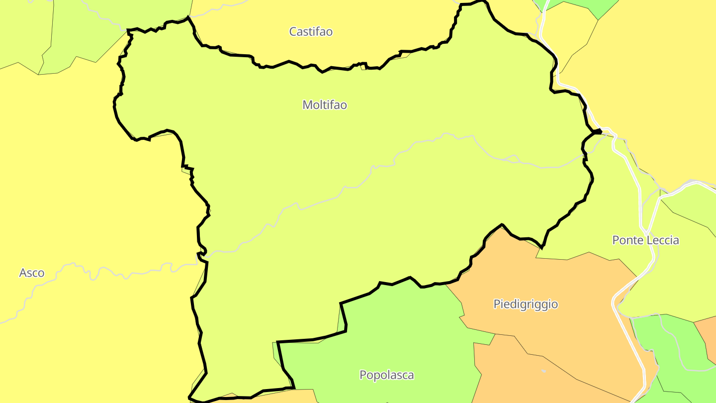 Carte des prix de l'immobilier Moltifao