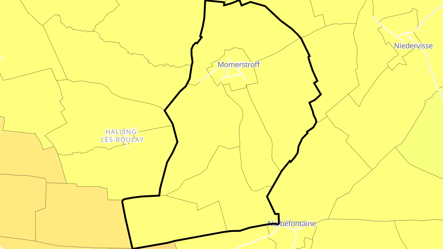Carte des prix de l'immobilier Momerstroff