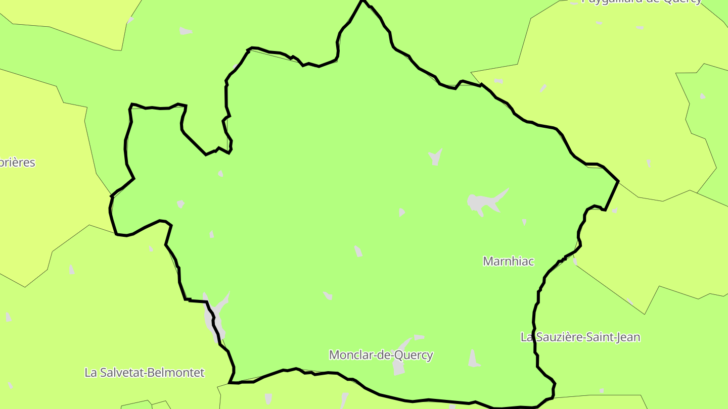 Carte des prix de l'immobilier Monclar-de-Quercy