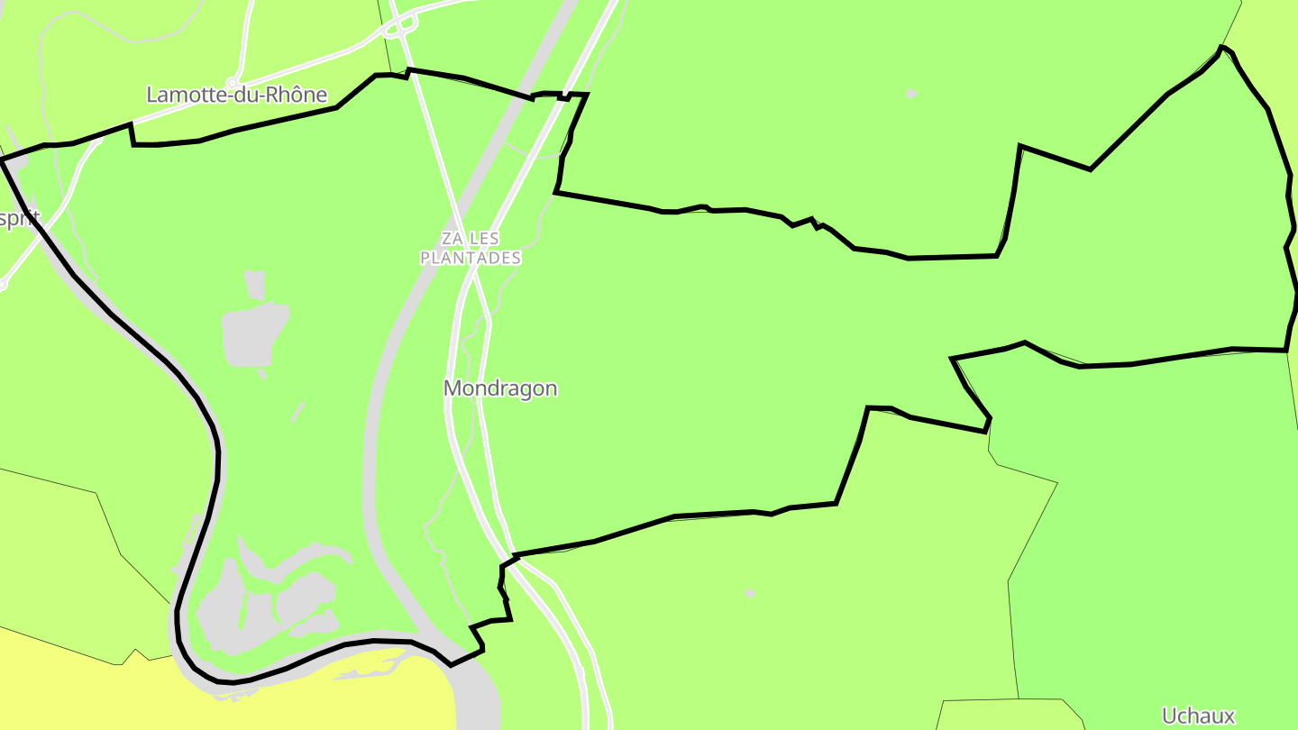 Carte des prix de l'immobilier Mondragon