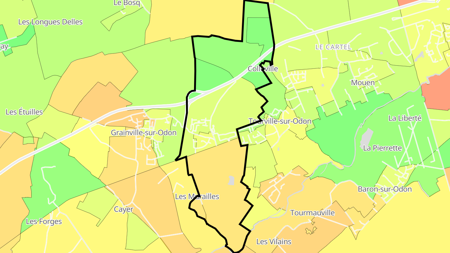 Carte des prix de l'immobilier Mondrainville